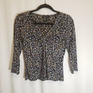 BCBGMaxAzria Mid-sleeve geometric top women's